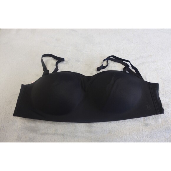 Victoria's Secret 34D Black Perfect Comfort Wireless Push Up Strapless Bra NWT - Picture 1 of 5